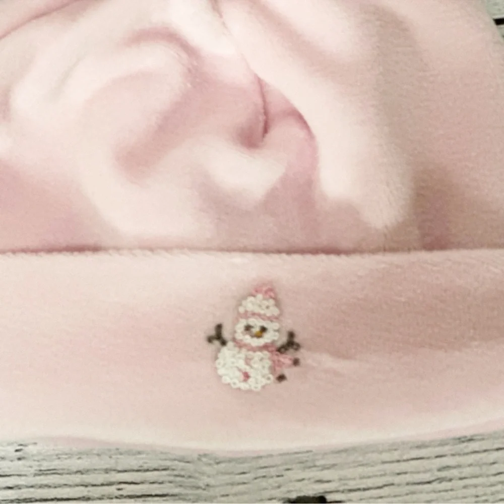 Magnolia Baby Pink Fleece Baby Hat NWT